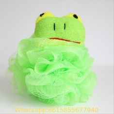 Baby animal shaped cloth towel material bath sponge loofah mesh puff shower sponge