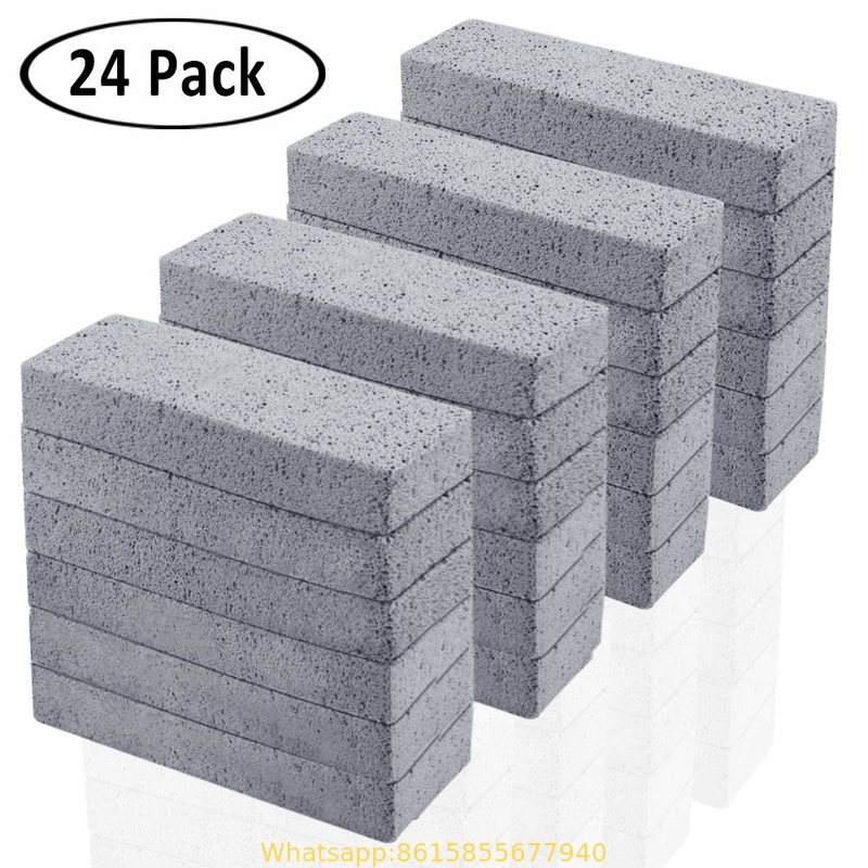Pumice Stone for Cleaning, Pumice Scouring Pad, Toilet Bowl Ring Remover Pumice Stick Cleaner for Kitchen/Bath/Pool