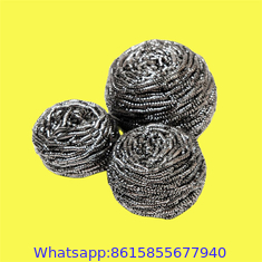 Stainless steel wire scrubber/kitchen stainless steel scourer cleaning balls