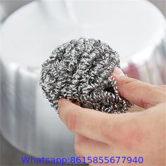 SS 410 stainless steel wire scrubber for pot cleaning for ss scrubber