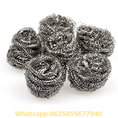 Stainless steel Spiral Scrubber & Dish Pan Stainless Steel Wire Scrubber Pad Cleaning Tool