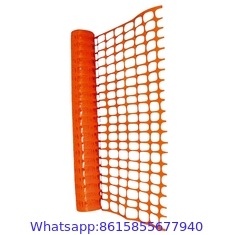 Customized cheap price orange safety net barrier fence plastic mesh barricade net