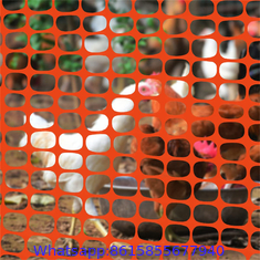 Portable plastic construction temporary security orange safety warning barrier mesh fence