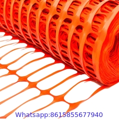 Orange Plastic Safety barrier fence netting