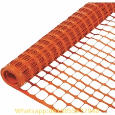 100GSM Orange Safety Fence Tensile Plastic Mesh For Construction Barrier Warning Fence Netting