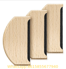 clothes care Sweater Comb Cashmere Comb Professional Fashion Fine Golden Teeth Wooden Cashmere Comb