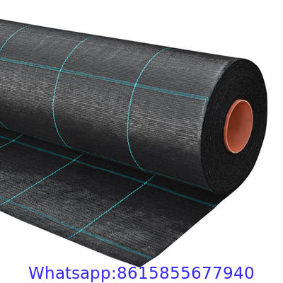 3.2oz Weed Control Fabric 3x100ft, 3x300ft, 6x100ft, 6x300ft, 12x150ft PP Woven Weed Mat for Garden Farm Anti Grass Mat