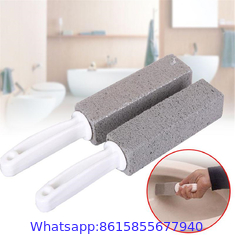 Pumice Cleaning Stone Pumice Scouring Pad with Handle Toilet Bowl Cleaner Hard Water Ring Remover