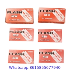 PLATINUM COATED DOUBLE EDGE RAZOR BLADES for safety razor