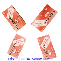 PLATINUM COATED DOUBLE EDGE RAZOR BLADES for safety razor