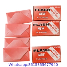 High quality Stainless Steel Customized Logo Accepted Barber Razor Blade Double Edge Blades