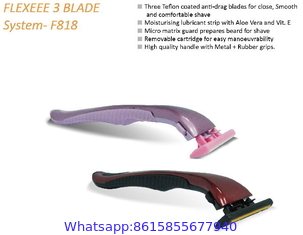 F818 changeable head refills /cartridge triple blade system razor