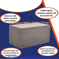 Grill Scraper Pumice Stones (6 Stones) with Handle and Scraper - Grill Cleaning Pumice Stone Blocks - Griddle Stone