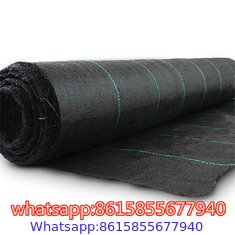 PP plastic black anti weed mat/woven fabric mat/Black color anti grass ground cover