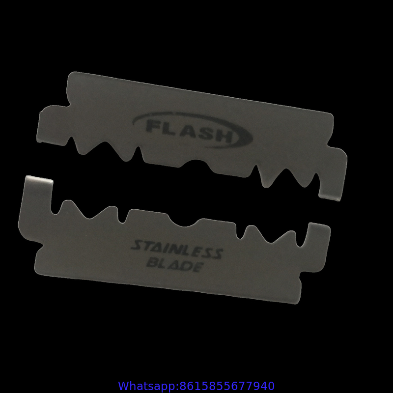 Stainless steel,platinum and teflon coated single edge half blade