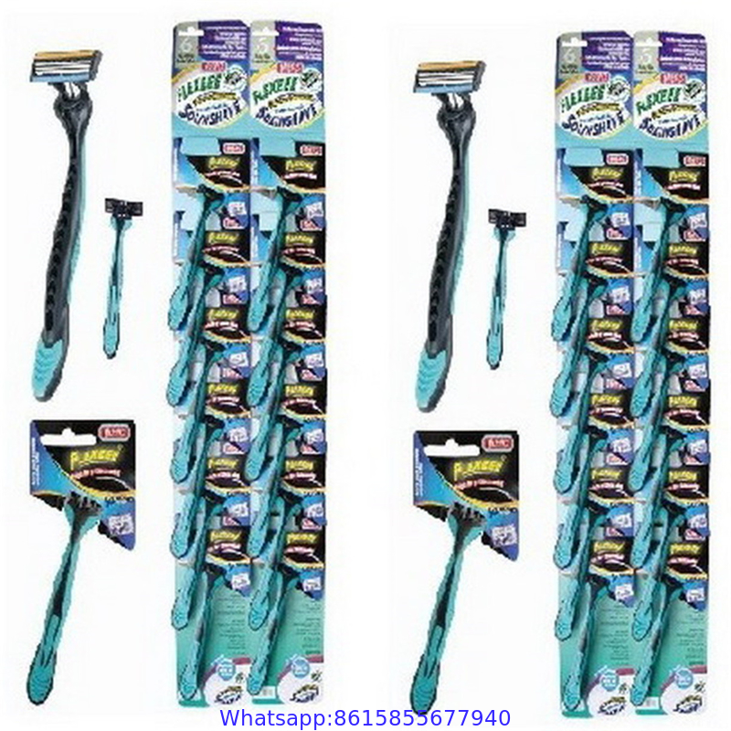 Triple Blade Moving Head System Razor for Men and Women