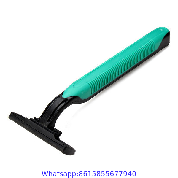 R211 Stainless Steel Disposable Razor With Plastic Handle