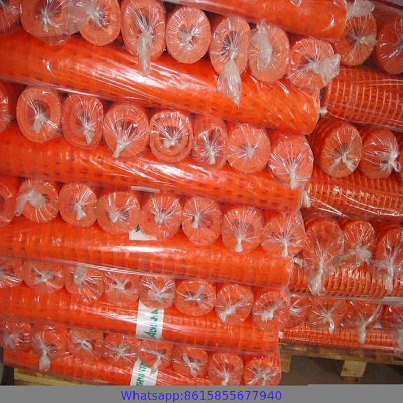 Peru Yellow Orange Plastic Safety Warning Fence Net