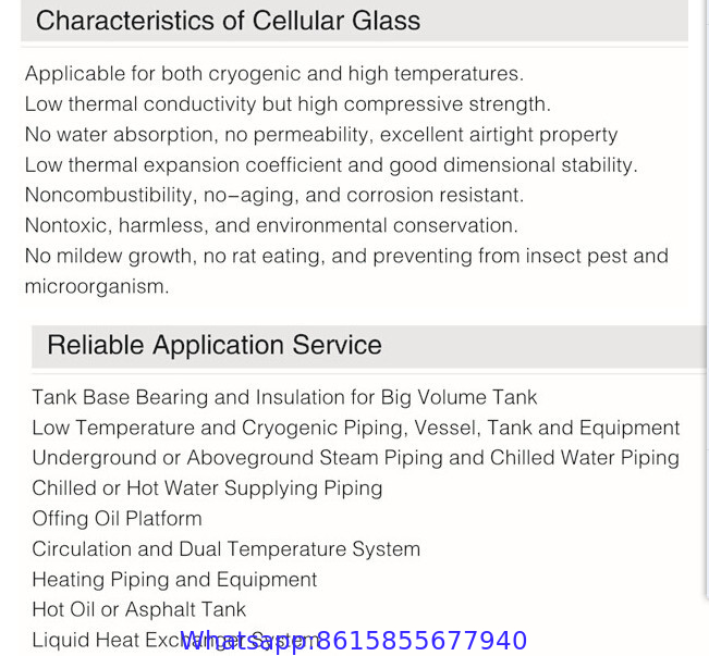 Low density Closed-cell Foam Glass