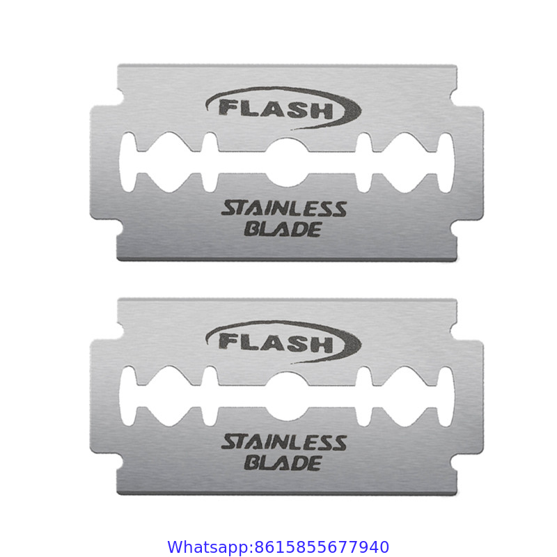 Platinum Stainless Steel Half Blades, 100/Packet