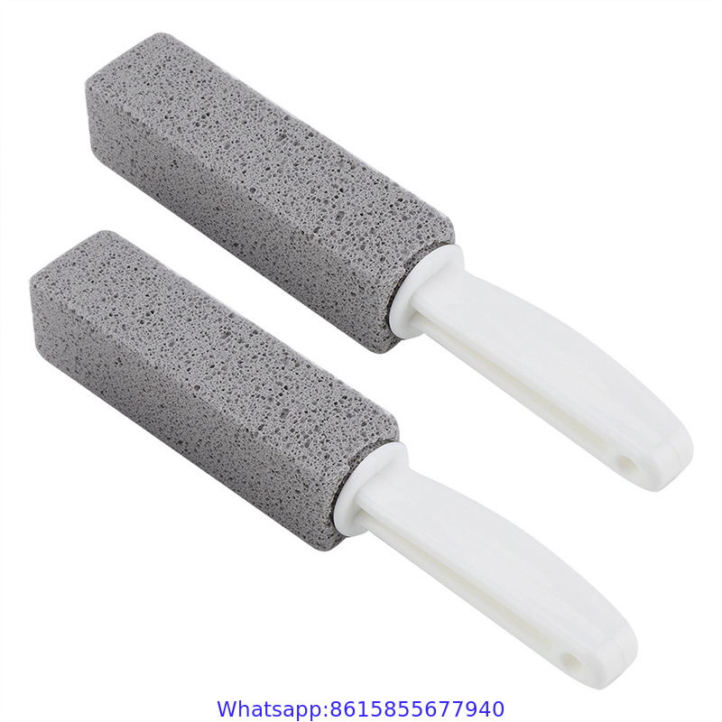 Portable Pumice Stone Water Toilet Bowl Cleaner Brush Wand Tile Sinks - 2 Pack