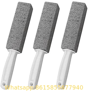 Pumice Cleaning Stone,Toilet Brush with Handle Natural Pumice Toilet Limescale Remover Used in Kitchen, Toilet, Oven, Fo